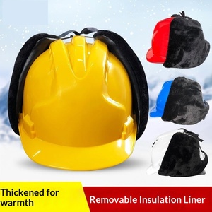 Casco di Sicurezza Isolato HBC OEM con Fodera in <span class=keywords><strong>Cotone</strong></span> Rimovibile Resistente alle Intemperie per Lavori all'Aperto Caschi di Sicurezza Invernali all'Ingrosso - Product Image 3