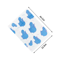 125 pièces/sac Serviettes dentaires jetables pour enfants en pulpe de bambou, imperméables, à motifs animaux de dessin animé mignons
