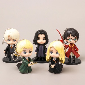 Ensemble de porte-clés à thème de personnages de dessins animés magiques, 5 pièces, mini figurines, pendentif de sac, cadeau de collection pour les fans - Product Image 1