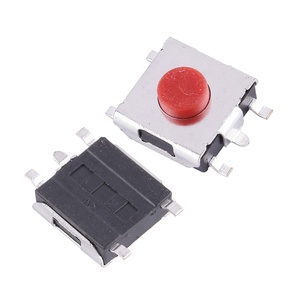 6*6*2.5-3.7mm 5pin SMD đầu đỏ tact <span class=keywords><strong>Micro</strong></span> <span class=keywords><strong>Switch</strong></span> 12V Điện áp tối đa vật liệu kim loại 1NO kết hợp chuyển đổi - Product Image 2