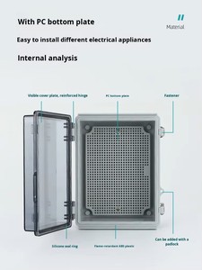 Caixa de Junção Personalizada IP66 à Prova d'Água para Equipamentos Elétricos Externos, Caixa Elétrica para Invólucro Eletrônico Industrial de Plástico - Product Image 2