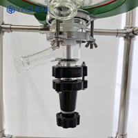Réacteur en verre à double enveloppe automatique de 10 L (Cuve de réaction) avec pompe, condenseur de reflux et contrôle de vitesse