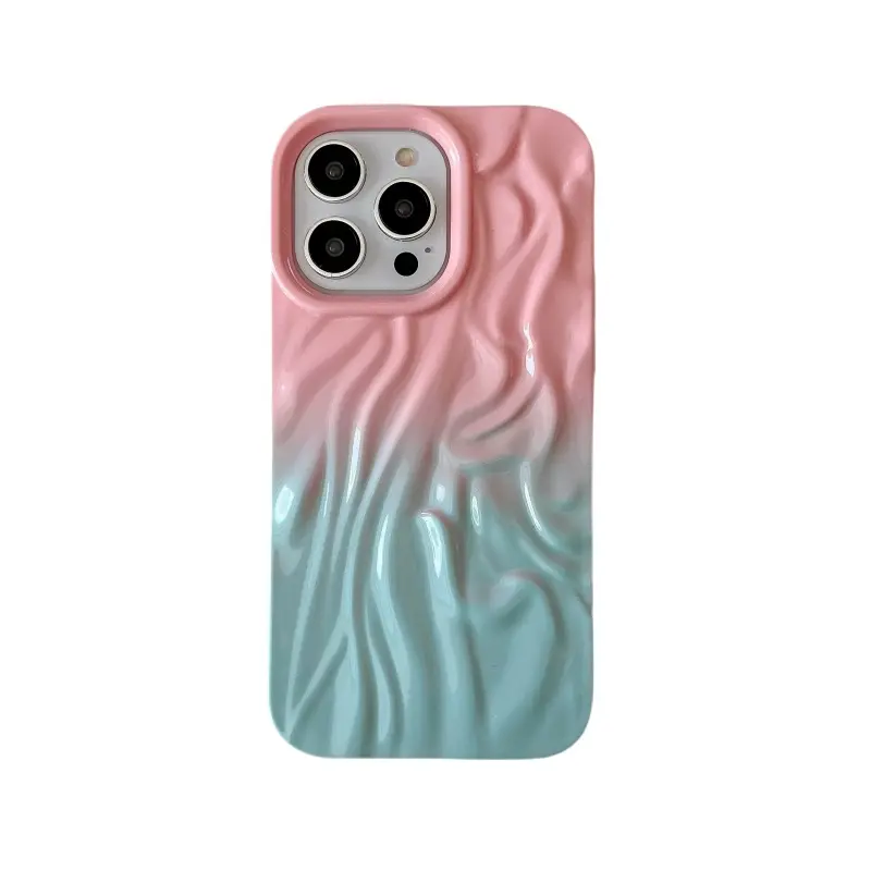 เคสอุปกรณ์เสริมโทรศัพท์แบบไล่ระดับสี3D หรูหราฝาครอบสำหรับ iPhone 12 13 case14 15 PRO MAX ฝาครอบแบบคู่13 Pro