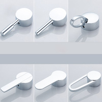 Poignées de robinet de salle de bain en zinc chromé en gros, commande universelle chaud/froid, design moderne et écologique