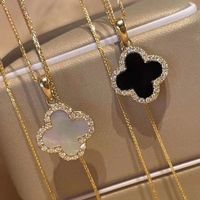 Collier pendentif trèfle à quatre feuilles élégant, style tendance, cadeau de bijoux pour femmes