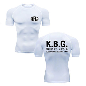 Camisetas de gimnasio de secado rápido de alta calidad para hombres, ropa deportiva de entrenamiento personalizada, camisetas de Fitness atléticas transpirables, tela de punto - Product Image 5
