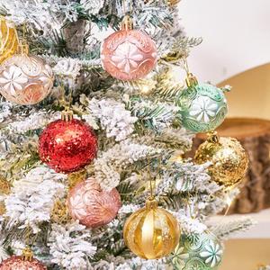 New Christmas Decoration Set Glitter PE Special Shaped Balls Mixed Hanging Ornaments For Christmas Tree - Product Image 2