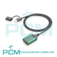 4 En 1 Tipo C USB A a RS232 RS485 RS422 TTL Cable de programa convertidor serie USB a RS232, USB a RS485, USB a RS422, USB a TTL