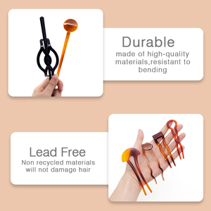 Forcina per Capelli Minimalista di Alta Qualità a 2 Punte in Plastica - Product Image 3