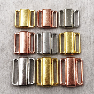 Hebilla de metal al por mayor de alta calidad barato personalizado sin níquel sujetador oro cierre frontal broche traje de baño hebilla de cinturón hebillas - Product Image 4