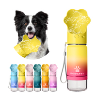 Bouteille d'eau pour chien 2-en-1 en acier inoxydable de 10 oz avec logo personnalisé, isolée sous vide, et gamelle distributeur de nourriture pour animaux de compagnie – Vente en gros