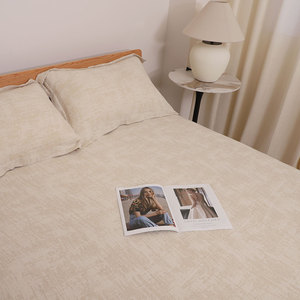 Vente en gros de draps français en lin lavé à la <span class=keywords><strong>pierre</strong></span> de couleur unie Queen King Size 100 lin linge de lit ensemble de housse de couette - Product Image 6