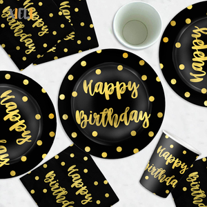 Xieli Vietnam Vaisselle De Fête <span class=keywords><strong>Jetable</strong></span> <span class=keywords><strong>Joyeux</strong></span> <span class=keywords><strong>Anniversaire</strong></span> Assiettes De Célébration Tasse <span class=keywords><strong>Serviette</strong></span> Fournitures De Fête - Product Image 2