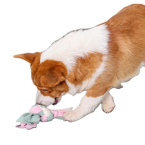 Juguetes para masticar para mascotas trenzadas atadas a mano, superventas al por mayor, proveedor de juguetes para perros - Product Image 2