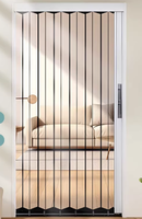 Pintu Lipat Kristal Tahan Air Modern Berkekuatan Tinggi - Partisi Tahan Benturan Ukuran Kustom untuk Kamar Tidur Dapur Ruang Tamu