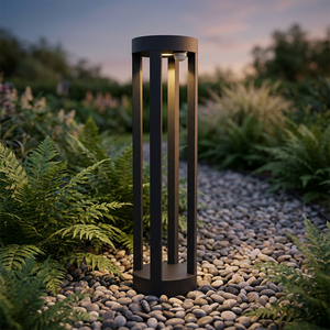 Lampe LED d'extérieur moderne étanche IP65, température de couleur réglable 2700-6500K, 7W, corps en aluminium, tailles H300MM H400MM H600MM - Product Image 4