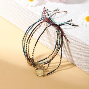 प्राचीन सिक्का संत बेनेडिक्ट रोरी ब्रेसलेट ग्लास की स्ट्रैंड रस्सी के साथ पुरुषों की महिलाओं के लिए कैथोलिक धर्म गहने - Product Image 3