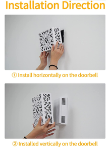 Couvercle pour sonnette de porte blanche, couvercle, carillon, boite, 12 pièces - Product Image 3