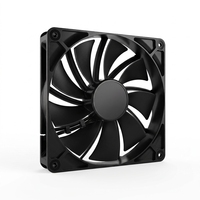 Ventilateur de refroidissement pour boîtier PC RGB 120 mm avec dissipateur thermique en plastique, roulement à billes, 21 dBA, silencieux, haut débit d'air pour PC de jeu