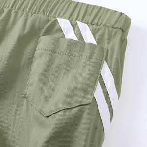 <span class=keywords><strong>Ensemble</strong></span> deux pièces d'été 2023 pour bébé garçon : Nouveauté en coton, chemise à manches courtes et salopette - Product Image 6