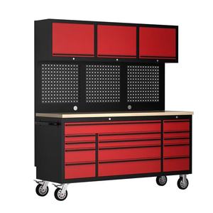 Gabinete de Herramientas de Acero Inoxidable 430 de Alta Resistencia para Taller, Banco de Trabajo Ignífugo Antideformación con Cajón de Almacenamiento - Product Image 3
