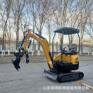 Miniexcavadora Amarilla de Alta Potencia de Excavación para Uso Agrícola y de Construcción - Product Image 3