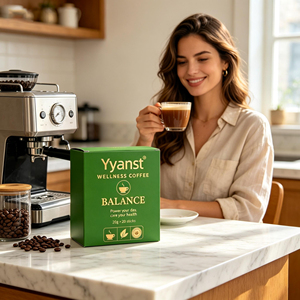 Café Instantáneo Herbal Balanceado para el Bienestar, 20g*20 Sobres Individuales, Bebida Herbal Suave para el Uso Diario, Nutre y Alivia la Fatiga - Product Image 1