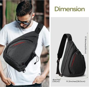 Meilleur sac à bandoulière noir simple élégant classique extra large pour femmes pour hommes femmes dames voyage avec sangle épaisse - Product Image 2