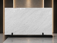 Dalles de marbre blanc Bianco Carrara d'Italie pour murs décoratifs, crédences, comptoirs, revêtements de sol, carreaux découpés sur mesure, dessus de vanité de salle de bain