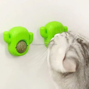 <span class=keywords><strong>Catnip</strong></span> tường bóng liếm bóng hình cầu răng Làm sạch Mèo Bạc hà đồ chơi - Product Image 1