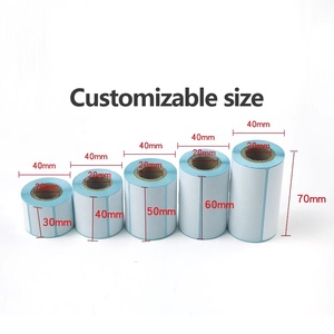 Tùy chỉnh mã vạch trắng 58mm quy mô nhãn cuộn 58x60 58x40 trực tiếp nhãn nhiệt trống hoặc in tự dính giấy Sticker - Product Image 3