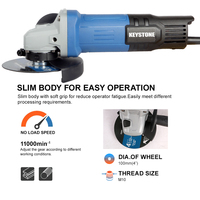 Meuleuse d'angle professionnelle 750W 115mm, vitesse à vide 11000 tr/min