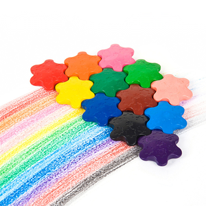 ペイント12色スノーフレークモデリングステーショナリーセット学用品子供用グラフィティワックスクレヨンギフトアートクレヨン - Product Image 3