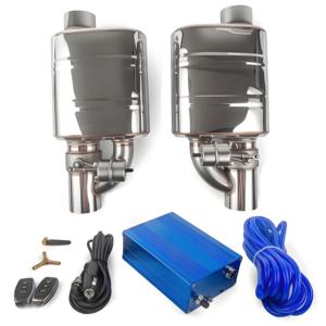 इंजन पार्ट्स नए कारखाने सार्वभौमिक 2/2.5/3 इंच स्टेनलेस स्टील निकास मफलर वैक्यूम वाल्व इलेक्ट्रिक ब्लू कंट्रोल सेट - Product Image 1