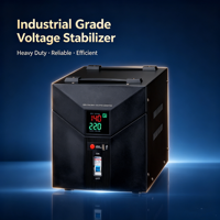 Stabilisateur de tension monophasé AC 220V haute performance avec affichage numérique, protection contre les surcharges, surtension basse tension, 3kVA, pour appareils électroménagers