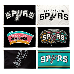Consegna Rapida <span class=keywords><strong>Bandiere</strong></span> dei San Antonio Spurs 3x5ft <span class=keywords><strong>Stampa</strong></span> Digitale su Un Lato - Product Image 1