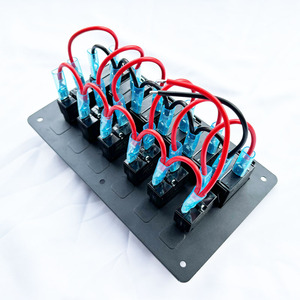 Top-Quality 6 Gang pannello interruttore marino 12V 24V impermeabile con indicatore LED & protezione di sovraccarico per imbarcazioni Marine UTV Truck - Product Image 3