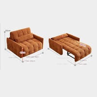 Das Moderne Elektrische Schaffell-Doppelsofa mit Ausziehfunktion Eignet Sich für Kleine Wohnzimmer