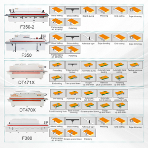 Machine de scellage de chants biseautés à 45 degrés de précision industrielle avec arrondissement des coins et raclage pour <span class=keywords><strong>panneaux</strong></span> de contreplaqué de mobilier de bureau - Product Image 1