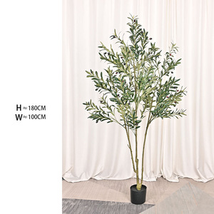 <span class=keywords><strong>L</strong></span>-006Hot di ulivo artificiale casa soggiorno interno a pavimento grande pianta pianta in vaso decorazione finestra albero di ulivo - Product Image 5