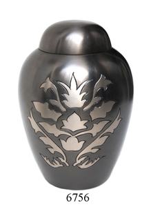 Style européen Urnes Funéraires En Laiton avec Finition Argent Lot de 5 À La Main En Laiton De Qualité Supérieure Crémation Urnes - Product Image 4