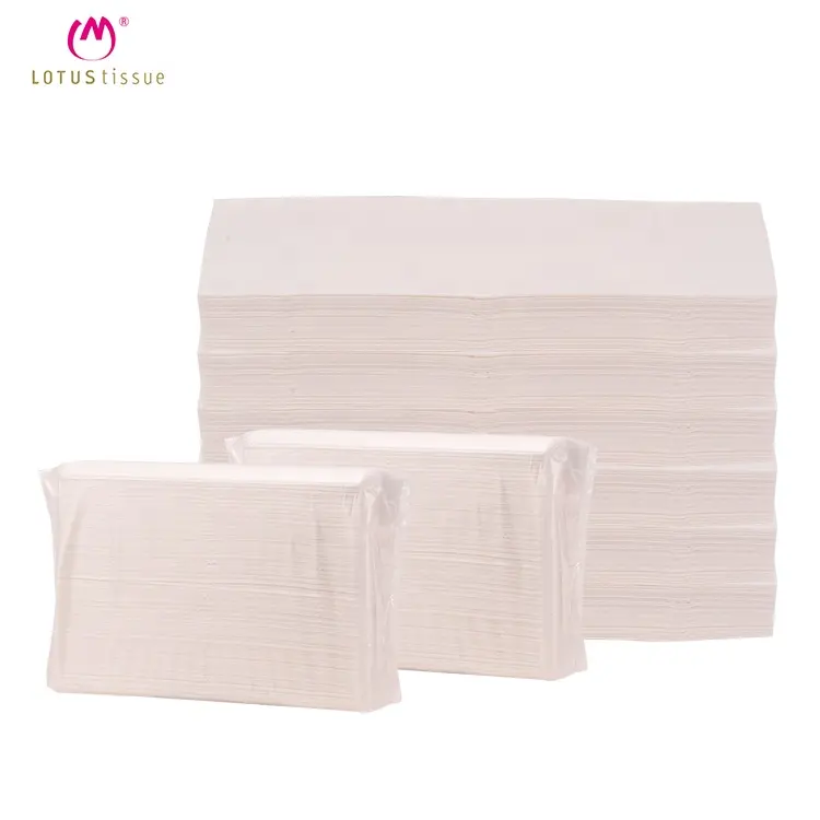 Rouleau de papier toilette en pâte de bois, 1000 pièces, tour pliable V/N/C, serviettes hygiéniques d'hôtel