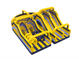 Parcours de Bungee Gonflable <span class=keywords><strong>à</strong></span> <span class=keywords><strong>Deux</strong></span> Voies en Bâche PVC 0,55 mm pour Enfants et Adultes – Idéal pour la Location d'Événements - Product Image 4