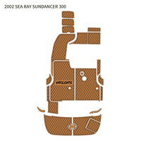 Tapis de pont marin en mousse EVA brossée découpée sur mesure par CNC, revêtement antidérapant pour Sea Ray Sundancer 300 de 2002