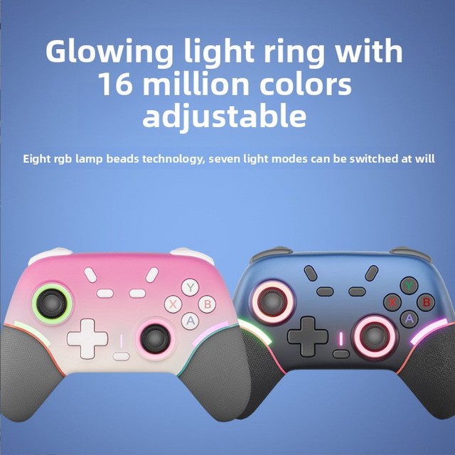 Factory Wholesale X9 Wireless Game Controller RGB Lighting Dual Vibration Back Buttons Gamepad Joystick Type-C Charging for