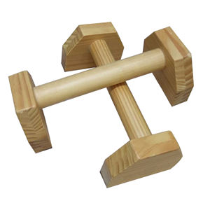 Youlike Push-up Stand 2 PCS Barras de pushup de madera Base antideslizante Ejercicio Equipo de entrenamiento en casa Parallettes Handle Stands Grip - Product Image 2