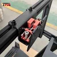 Perfil de aluminio 4080 Soportes de monitor múltiples Brazo de pantalla triple Soporte de piso Soporte de monitor para Simulador de cabina de carreras Sim DIY