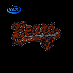 Top Sales Chicago Bears Club <strong>Rhinestones</strong> <strong>Transfer</strong> Bling Hotfix Bears Football <strong>Rhinestone</strong> <strong>Transfers</strong> For Clothes - Product Image 1
