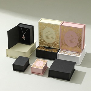 Nuovo classico creativo Stock Book a forma di anello magnetico collana orecchino ciondolo gioielli scatola di imballaggio - Product Image 1