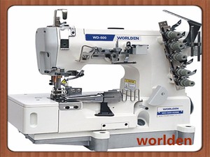 Factory Supplying WD-500-02BB High Speed Flat-bed Garment Industry Interlock Sewing <b>Machine</b> with Tape <b>Binding</b> Good Price - Product Image 2